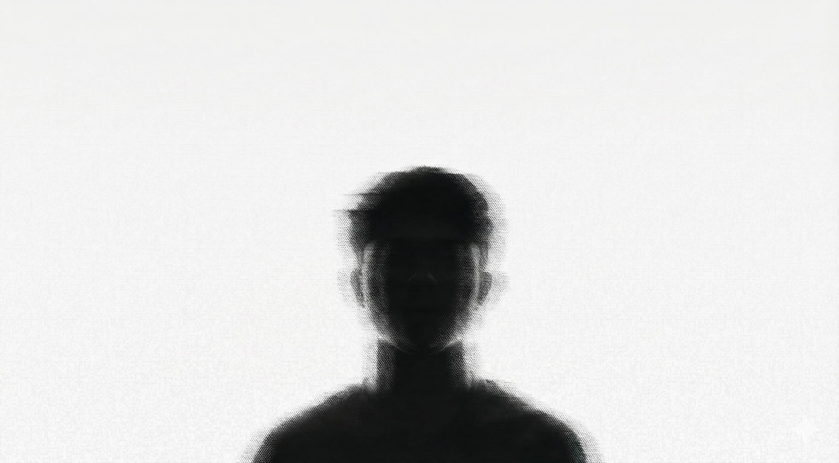 Abstract human silhouette representing the fusion of human creativity and AI